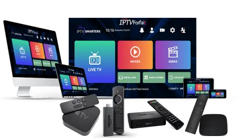 IPTV Smarters compatible avec Smart TV, Android, iPhone, PC et tablette